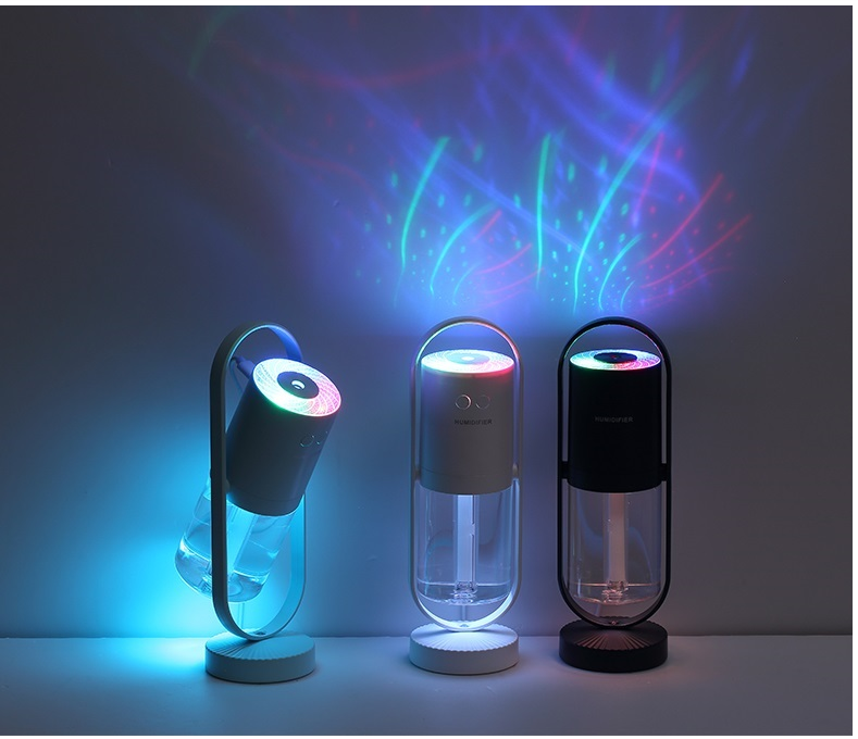 Humidificador de ambiente con luz de colores