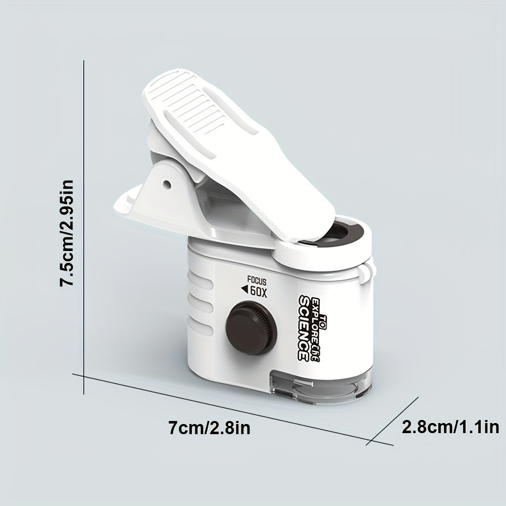 Microscopio 60x con clip para el móvil